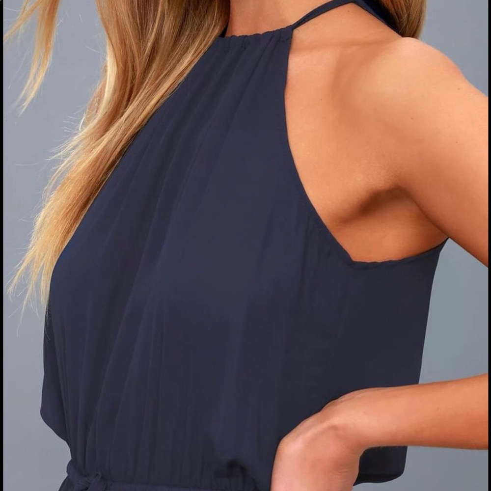 Lulus Essence of Style Navy Blue Maxi Dress - Picture 3 of 5